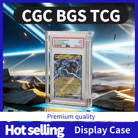 PSA Graded Card Display Case Acrylic Magnetic Stand for PSA CGC BGS Slabs - 35pt Card Protector Hold