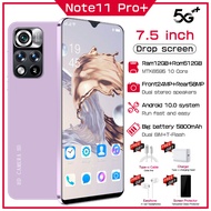 Note11 pro  5G Smartphone 7.5inch HD Full Screen 12GB+512GB Memory Camera 24MP+58MP