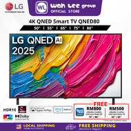 LG 55" 65" 75" 86" QNED AI QNED80 4k Smart TV 55QNED80 65QNED80 75QNED80 86QNED80 WAH LEE STORE