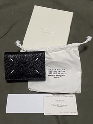 Maison Margiela 三摺式黑色銀包 mm6 zip wallet