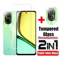 2 in 1 Screen Protector For Realme C67 4G realmeC67 C 67 5G 2023 Full Cover Tempered Glass Front Fil