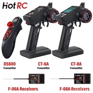 HotRC Transmitter CT-6A CT-8A DS600 6CH 8CH 2.4GHz Radio System Remote Controller with F-06A F-08A P