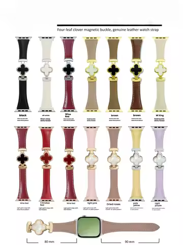 Fashion Leather for Apple Watch Band 49 44 45 42 40 46 41mm Magnetic Bracelet Woman iWatch Ultra S11