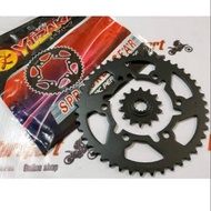 Front and rear Gear set ninja 250 fi carburetor yuzaka not did sss wr3