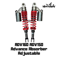 ADV160/150 Advance Absorber Adjustable Rear Shock 395mm Quality CNC T6063 aluminum Absorber Adjustab