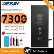 Original high-capacity battery With tools  For iPhone 5S 6 6S 7 8 Plus X XR XS 11 Pro Max