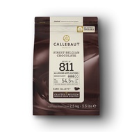Callebaut 811 Dark Chocolate 54.5% – Premium Couverture Chocolate for Baking & Dessert