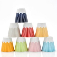 富士山陶瓷杯子 (中高款) 水蓝色