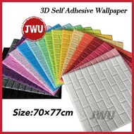 Big size 70X77cm Wall Stickers PE Foam 3D WallPaper Brick safety Waterproof Self Adhesive Wallpaper