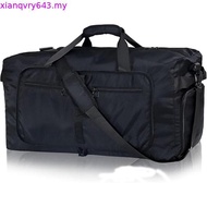 Fmeida 65L Duffle Bag with Shoes Compartment, Foldable Travel Duffel Bags for Men Women, Large Packa