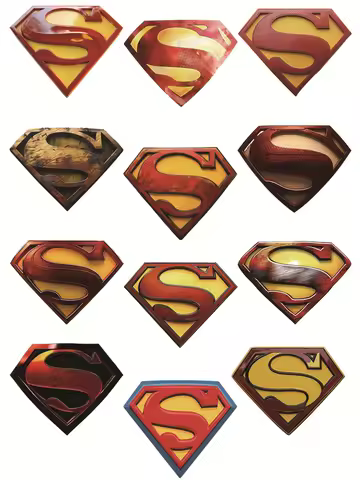 Hot Superman Logo T-shirt Decal Decor Sticker on Clothes Patches Thermo-Stickers for Children Stripe