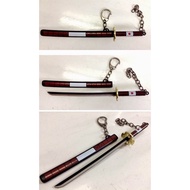 Kendo Keris Knife Blade Katana Sword Key Chain Kris Parang Samurai