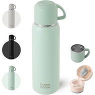 BOTTLE BOTTLE 1 Liter Cup-Type Water Bottle, 2-Way Vacuum Insulated Stainless Steel Bottle, Keeps Ho