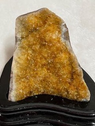 頂級天然巴西爆閃黃水晶原石 （財富之石）招財黃晶洞 家居及辦公室風水擺件