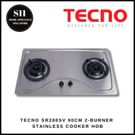 TECNO SR288SV 90CM 2-BURNER STAINLESS COOKER HOB + 1 YEAR WARRANTY