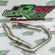 Open pipe Kou Mahachai exhaust pipe Canister 51mm 1 set for Tmx125/155 Skygo Raider 150carb/fi Viperman Rs150 Rusi 150