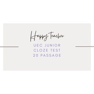 UEC Junior English cloze test grammar and vocab 初中英文统考练习