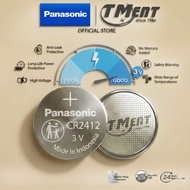 Panasonic CR2412 Genuine Button Cell 3V Lithium Battery cr 2412 bateri jam bateri remote kereta
