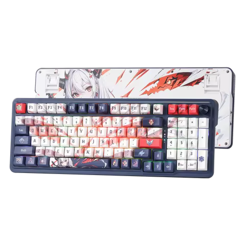 Redragon K686 PRO SE 98 Keys Wireless Gasket RGB Gaming Keyboard, 3-Mode Anime Mechanical Keyboard w