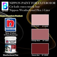 Nippon Paint Weatherbond Flex Exterior Collection 5 Liter Sarahs Sash 1348P / Vintage Rose 1350T / P