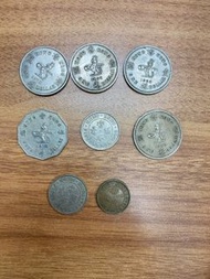 香港硬幣一毫，五毫，壹圓及伍圓，年份1960年 - 1979 年