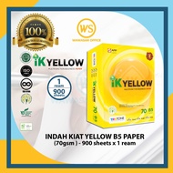 IK Yellow B5 Paper 70gsm / B5 Paper / Kertas B5 (900 Sheets x 1 Ream)