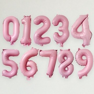 32-Inch Pearl Pink  Number Balloon Baby Pink Balloon Number Balloon