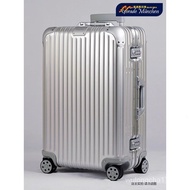 [READY STOCK]New RIMOWA/RIMOWA Original silver black aluminum alloy boarding travel trolley case Classic wulongcha177