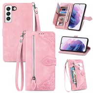 Flip Folio Case for OPPO Reno 7 6 Pro Plus SE 7Z 6Z Z 5G 4G Floral Butterfly Fashion Embossed Women Girls Card Slot Magnetic Kickstand Shockproof Phone Protective Cover