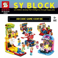 SY Sheng Yuan 5302 5302A 5302B 5302C 5302D 5302E 5302F Arcade Game Centre 6 in 1 Set Minifigures Bui