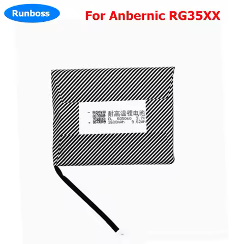 3.7V 2600mAh 605060 Lithium Polymer Battery For Anbernic RG35XX Handheld Game Console