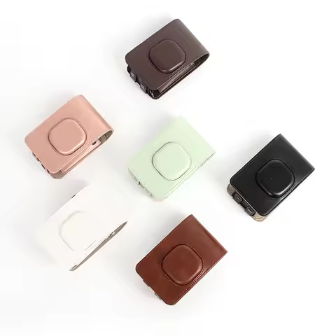 Retro PU Leather Case for Fujifilm Instax Mini Liplay Hybird Instant Film Camera Carrying Compact Sh