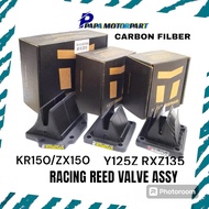 VFORCE RXZ Y125Z 125Z KR 150 ZX150 RACING REED VALVE ASSY CARBON FIBER PLATE VFORCE 3 VFORCE 4