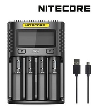 {MPower} Nitecore UMS4 QC USB LCD Charger 顯示 獨立管道 充電器 ( AA, AAA, 18650, 21700 ) - 原裝行貨