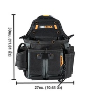 TOOLSTACK กระเป๋าช่างไฟฟ้ามัลติฟังก์ชั่นคุณภาพสูงทนทานเอว Toolkit สะดวก Quick-Hook กระเป๋าเก็บเครื่อ