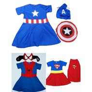 Super girl kids costume ,fit 2yrs to 8yrs old