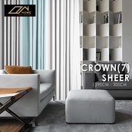 homecurtain - Sheer 7 Mix Curtain Window Made Hook Eyelet (290cm-300cm)