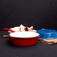 Lodge Model Cast Iron Enamel Deep Skillet Enamel Free Shipping Discount