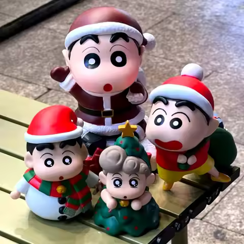 Anime Shinnosuke Nohara Nohara Himawari Action Figures Crayon Shin-chan Figures Toys PVC Model Colle