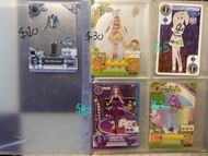 星夢學園/偶像活動 透明卡 遊戲卡 （手遊）  1 set 絕版 神崎美月 有栖川乙女 百合香 葵 冴草紀伊