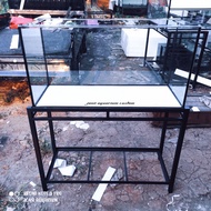 aquarium 100x40x50 8mm set rak
