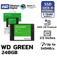 240 GB SSD (เอสเอสดี) WD GREEN SATA WDSSD240GB-SATA-GREEN-3D รับประกัน 3 ปี