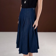 This Is April Aitana Skirt Korean Style Denim Women's Midi Jeans Skirt