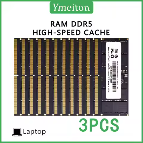 Ymeiton DDR5 3 PCS General Memory 4800Mhz 5200Mhz 5600Mhz 8G 16G 32G memoriam SO-DIMM 288pin RAM Not