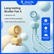 JISULIFE Life 4 Octopus Stroller Fan 5000mAh | Portable USB Rechargeable Fan | 5 Speed | LED Display