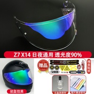 แผ่นกันหมอกสีเปลี่ยนได้ที่ปรับแต่งได้สำหรับแว่นกันลม SHOEI Z8 X15 Z7 X14 GT AIR1/2 เครื่องมือทำความส