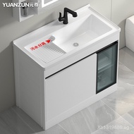 Freestanding Basin Balcony Combination Laundry Cabinet Washstand Laundry Sink Space Aluminum Integra