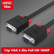Dây cáp 2 đầu VGA Unitek 10m - Dây VGA 2 đầu Unitek 10m - Cáp VGA 2 đầu Unitek 10m