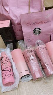 Starbucks blackpink 杯 Jennie Lisa rose Jisoo 