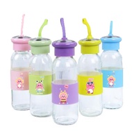 Loopy beaver pu leather water bottle BNPI7a cute cartoon water bottle 420ml